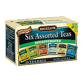 Bigelow  six assorted teas, decaffeinated, 18 tea bags Left Picture